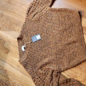 Soft crochet sweater new with tags